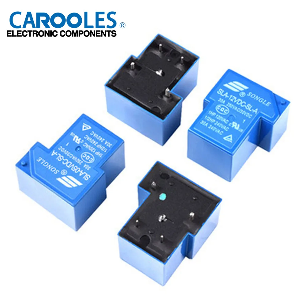 10PCS Power relays SLA-05VDC-SL-A SLA-09VDC-SL-A SLA-12VDC-SL-A SLA-24VDC-SL-A 5V 9V 12V 24V 30A 4PIN T90