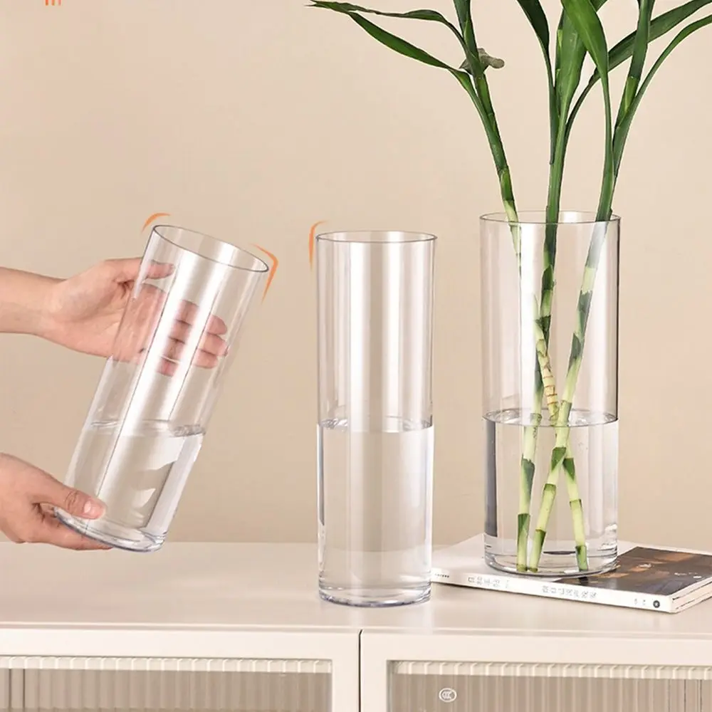 

Новая акриловая прозрачная ваза для цветов в скандинавском стиле, современная ваза для цветочных композиций, украшение для дома