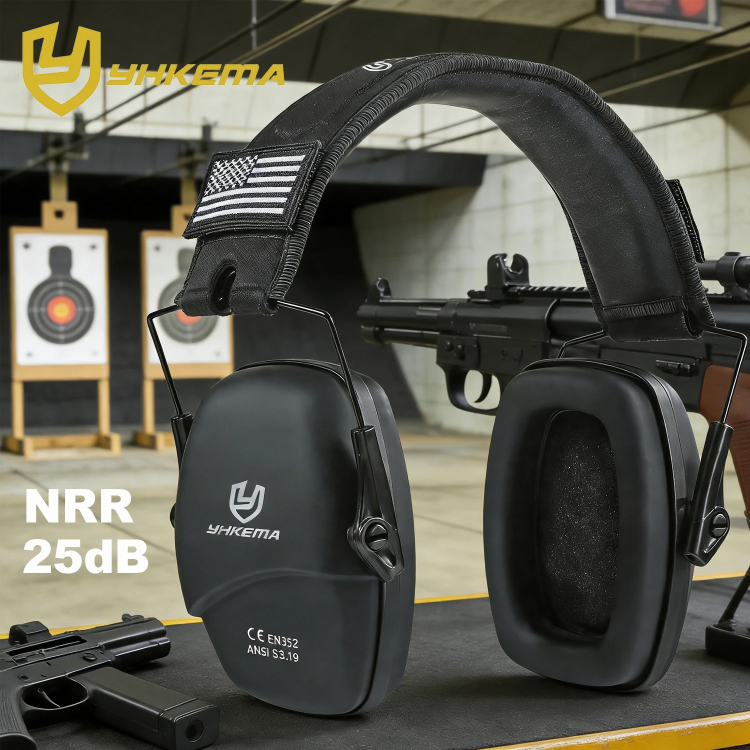 

Тактическая гарнитура, защита ушей, наушники для стрельбы для охоты, наушники для слуха, шумоподавление, наушники 25 дБ