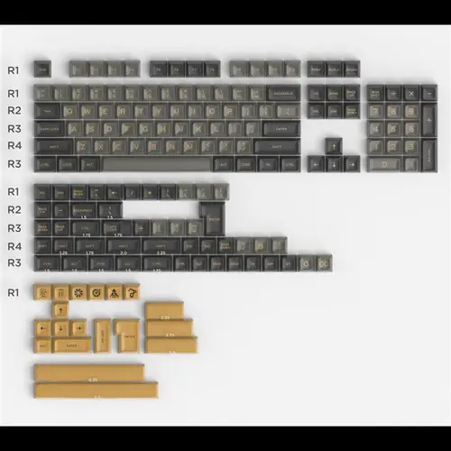 Go! AF SA 키캡 ABS 더블 샷 키캡, 체리 MX 스위치 키캡, 유선 USB 기계식 게임용 키보드