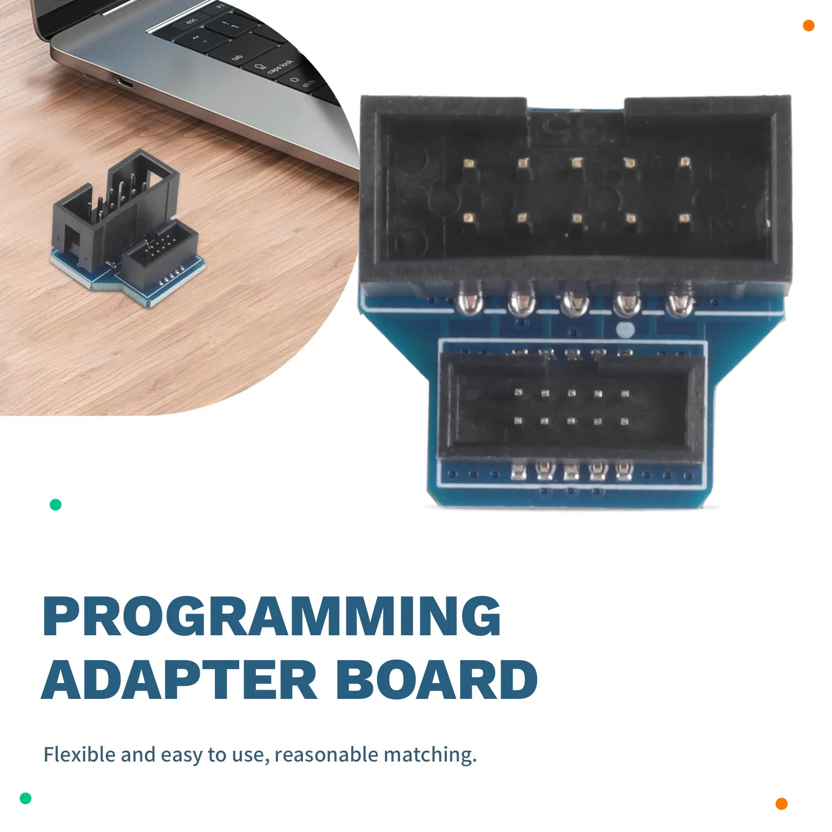 Carte adaptatrice d'interface JTAG SWD pour Thanksgiving, convertisseur de pas de 10 broches de 2,54 mm à 1,27 mm pour la programmation et le débogage