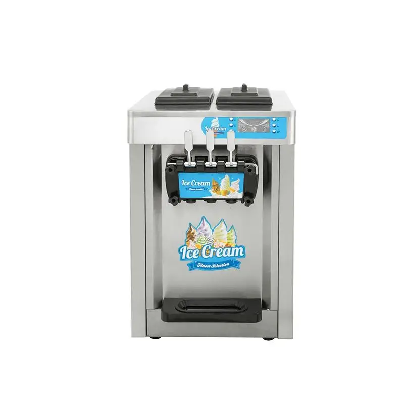 Pizza and Snowflake Ice Cream Making Machine 25L/H Soft Ice Cream Maker for Summer for Yogurt Milk Water Ingredients