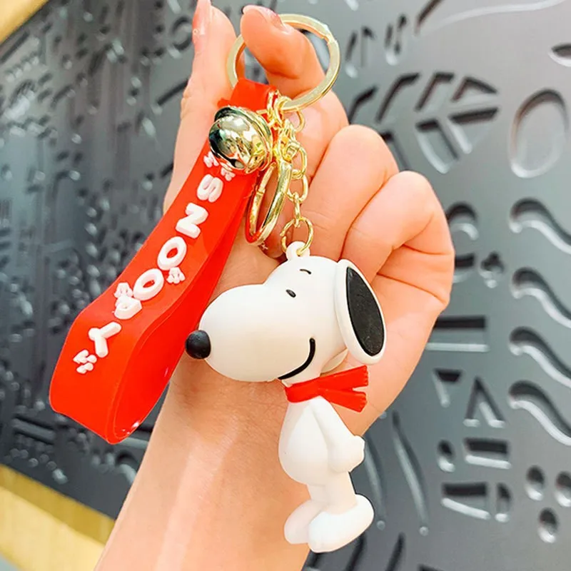 New Snoopy Charlie Cartoon Anime Keychain Bag Pendant Keychain Accessories Schoolbag Cute Decoration Kids Birthday Gifts