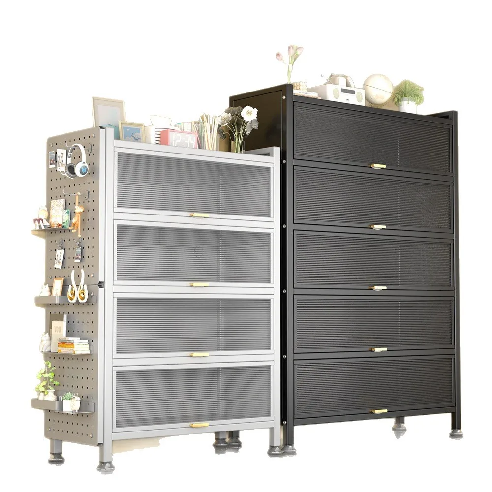

Steel storage cabinet multi-layer large capacity household floor-to-ceiling storage cabinet
