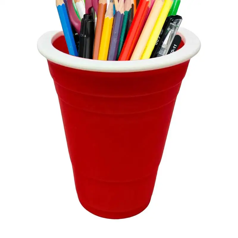 

Pen Holder Desktop Pencil Cup Stationery Organizer Dry Erase Marker Storage Container For Corridor Wine Cabinet Study Room