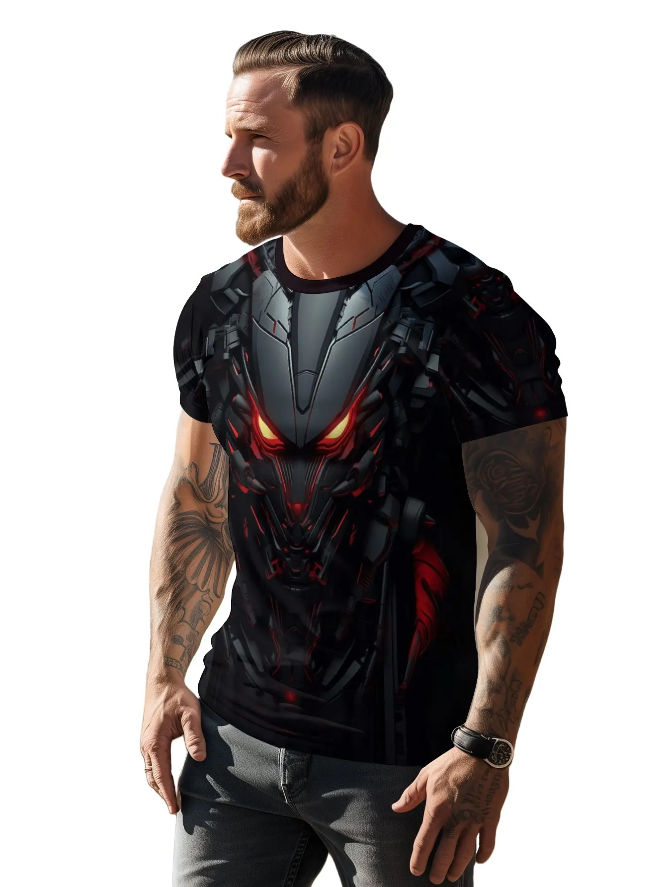 

2024 new in tops & tees 3D printed men's short sleeve T-shirt mens clothing graphic t shirts