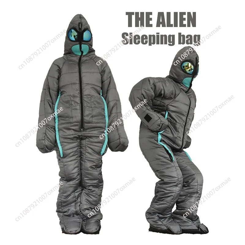 

Alien walkable sleeping bag humanoid human sleeping bag mummy warm camping sleeping bag hospital escort