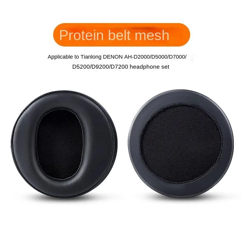 Almofadas de pele de carneiro para fones de ouvido DENON AH D2000 D5000 D5200 D7000 D7200 D9200
