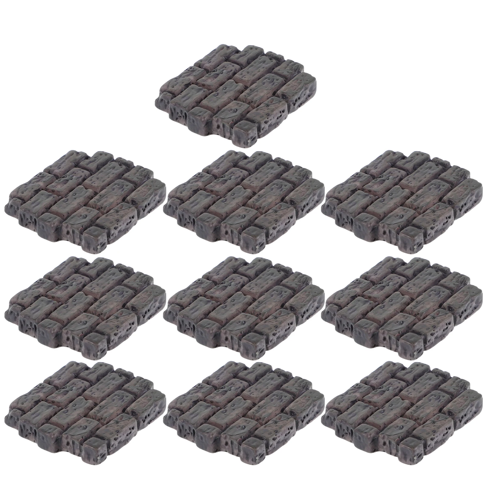 10 pezzi micro paesaggio mattoncini in miniatura simulazione realistica mattoni da parete per forniture architettiche artigianali fai da te decorazioni da giardino fatato