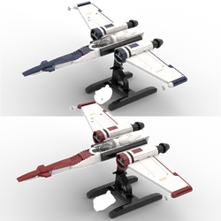 MOC Starfighters Model Aircraft Collection Space Battle DlY Building Blocks For Children Toys Birthday New Year Gifts