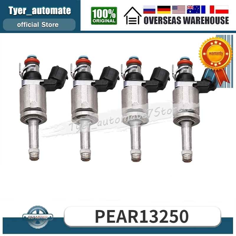 

4PCS Fuel Injectors For 2016 2017 2018 Mazda 3 2.0L P510-13-250 PEAR13250 P51013250 P510 13 250 PEAR-13-250