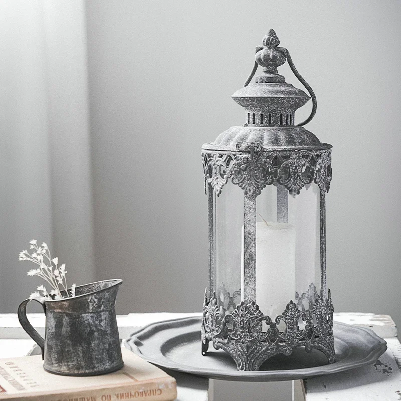 Halloween Aesthetic Candles Holder Christmas Lanterns Cute Festival Candles Holders Glass Centre