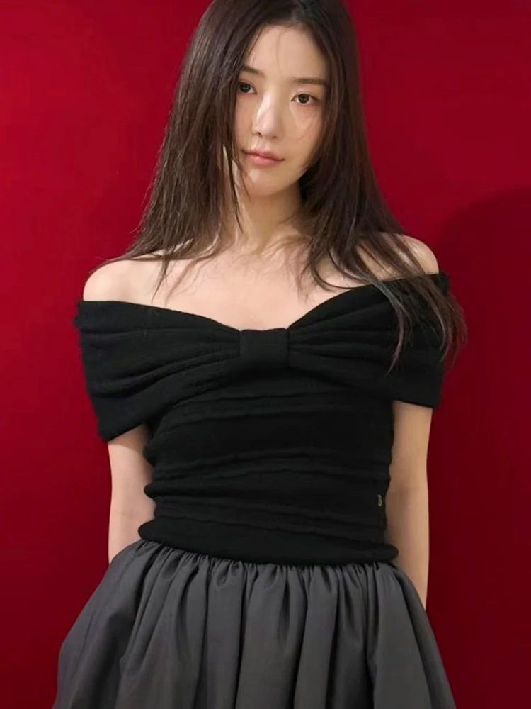 

Ele Knot One oulder Woolen Knitted Sweater Slimming Sli Commute Sle Korean Version TheBarnnet