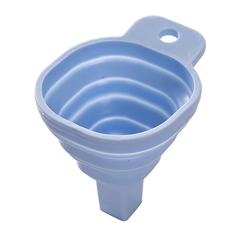 1pc Universal Car Portable Silicone Liquid Funnel Engine Funnel Auto Engine Oil Petrol Change Funnel Car Accessories