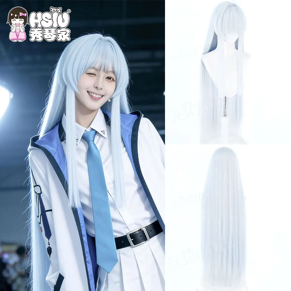 

Парик для косплея Ушио Ноа, синтетический, из волокна, «HSIU», 100 см, ледяной синий, смешанный цвет, длинный парик + шапочка для парика, для косплея Ушио Ноа из игры Blue Archive