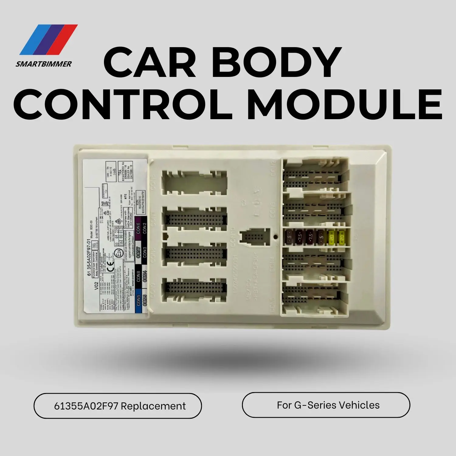 OEM 61355A02F97 BCM Body Control Module For BMW G20 G21 G30 G05 Central Electronics Module Lighting Power Windows