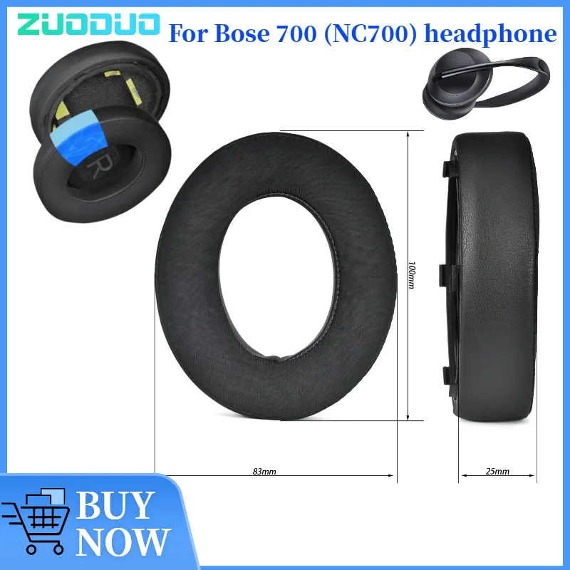 

ZUODUO Cooling Gel Football mesh memory sponge Ear Pads for Bose 700 (NC700) Headphones Earmuff Ear cushions