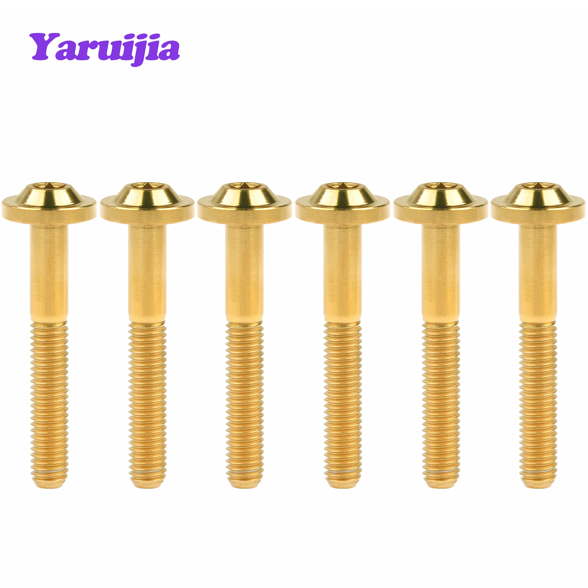 Yaruijia Titanium Bolts M5/M6/M8x10~70 Torx Head Screws are used Windshield/heat guard /Motorcycle Riding Modification Fasteners