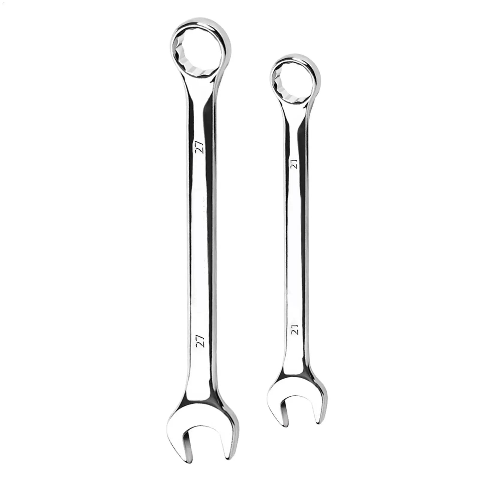 21mm/27mm Ratchet Wrench Spanner Fixed Head Mirror Polishing Ratcheting Torque Multifunction Ratchet Keys Auto Repair Hand Tools