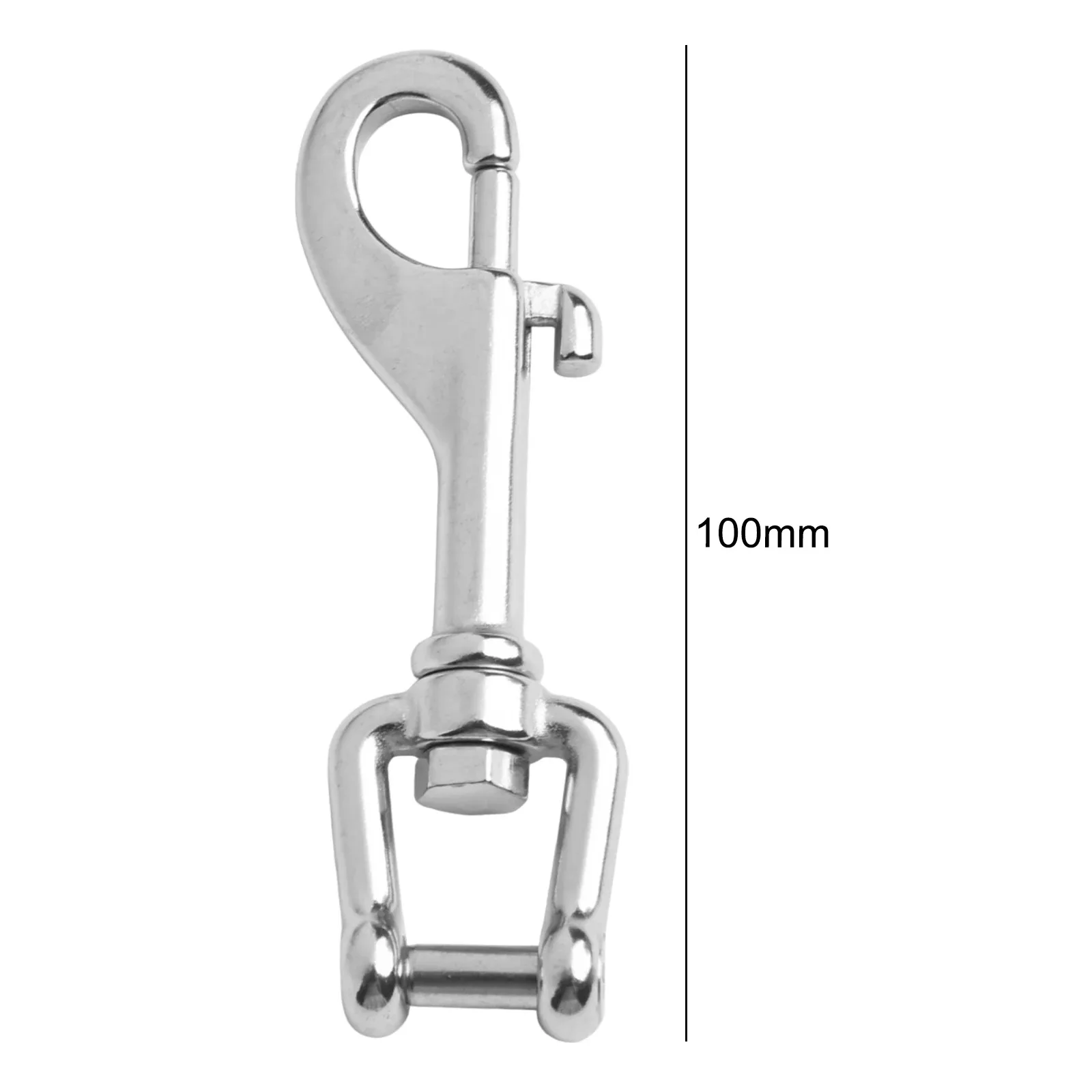85/100mm 316 Stainless Steel Shackle Bolt Snap Hook  Swivel Hook For Yacht Scuba Diving Boat For BCD Accessory