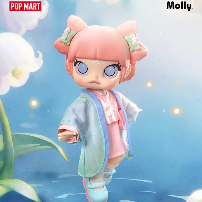 POP MART MOLLY Ландыш, коллекционная фигурка, лимитированная серия, слепая коробка, загадочная коробка, кукла, милая аниме-фигурка, игрушка-сюрприз