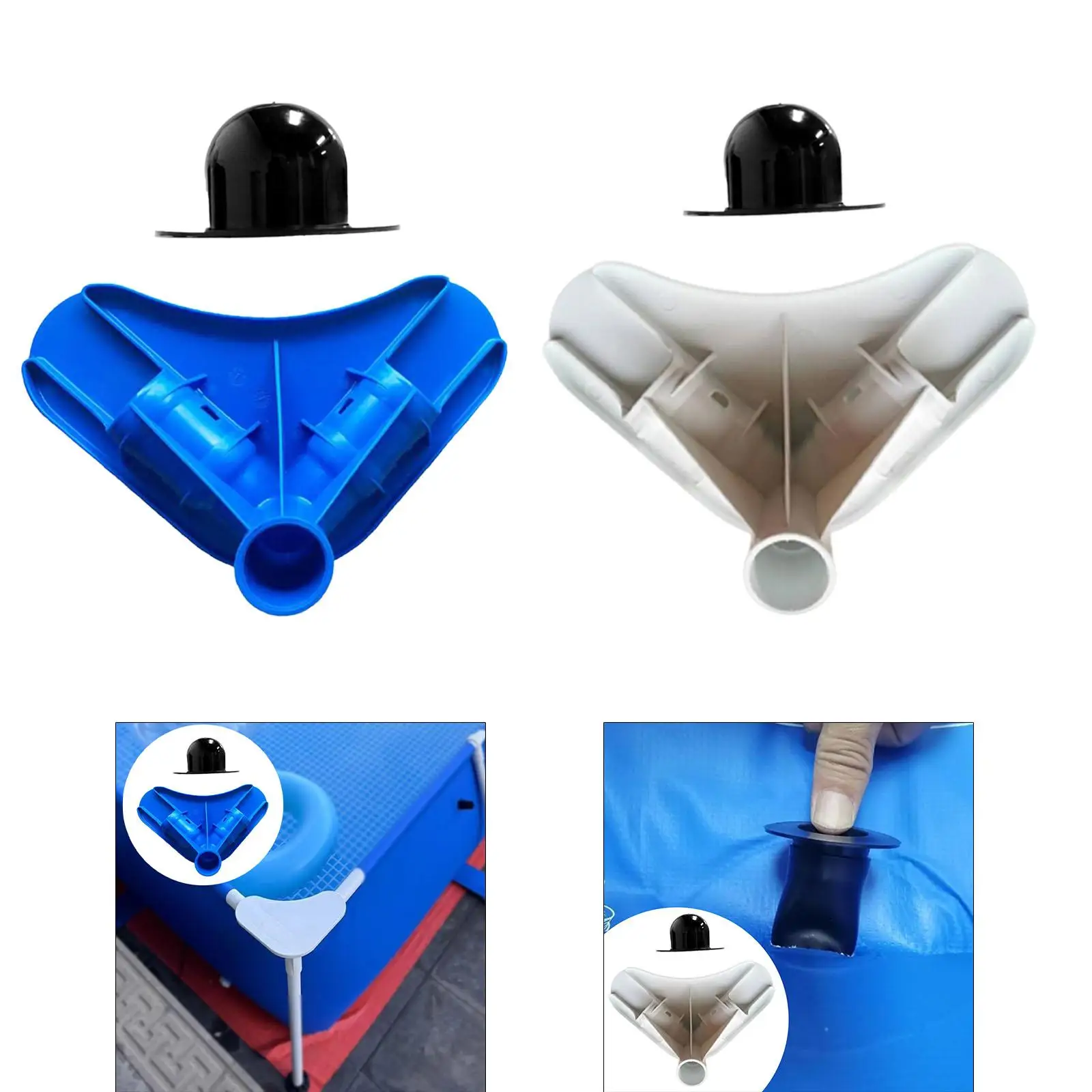 Pool Corner Joint Replace Part Assembly Spare Repair Drain Valve Plug