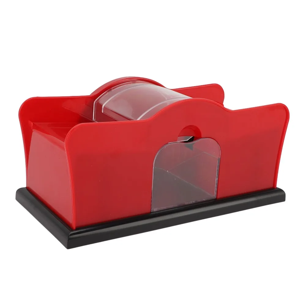 Sturdy Hand Crank Manual Card Shuffler 1-2 Deck Capacity Hand Crank Card Shuffler Card Mixer Party Club