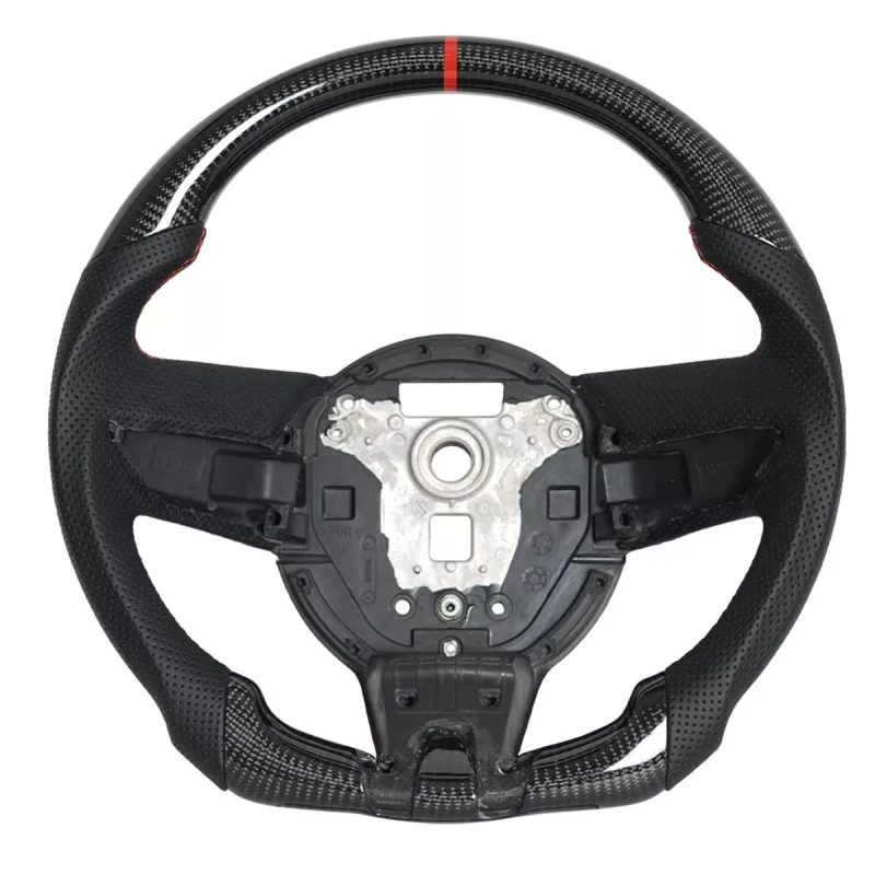 

Best SellingHot Sale Black Carbon Fiber Car Steering Wheel 2008-2012 2017-2019High Quality
