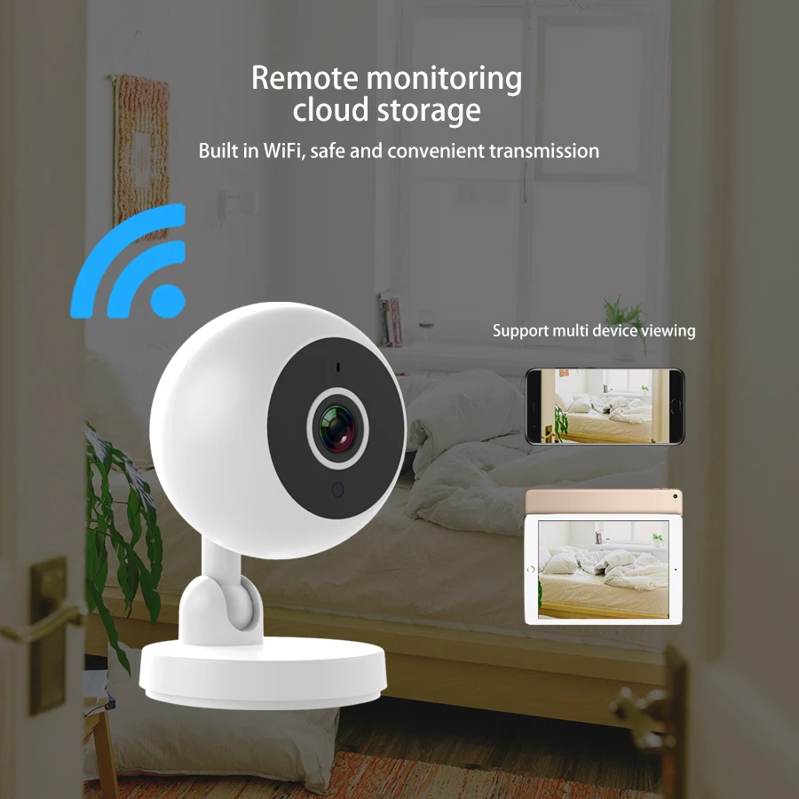 Intelligent Security Camera 1080P Wireless Camera Home Security Monitoring Camera Baby Monitor IP Camera Audio Recorder