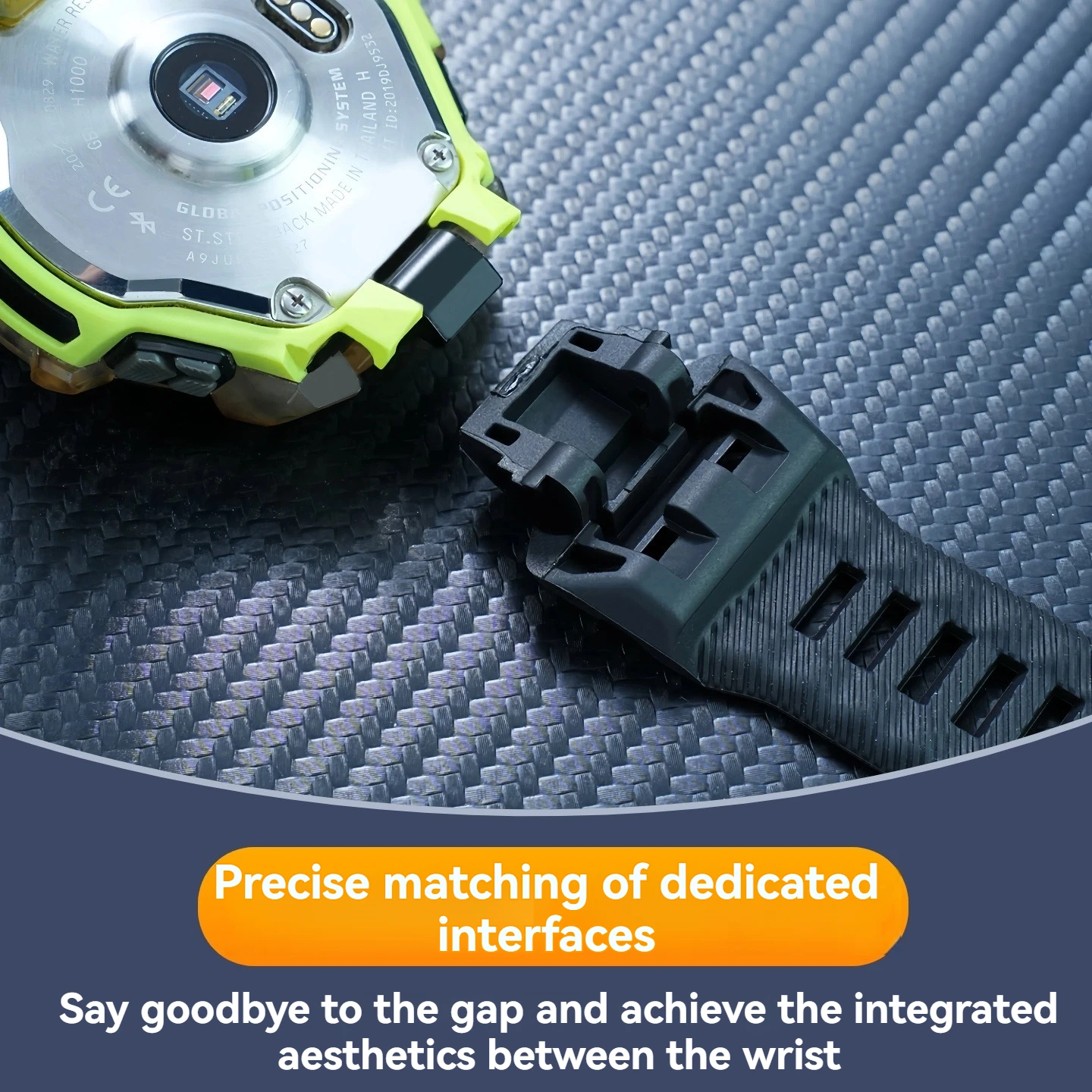 Replacement BraceletFor Casio GBD-H1000 Waterproof Silicone Strap 3475 Cat Man Series Black G-SHOCK Resin Men's Accessories view 3