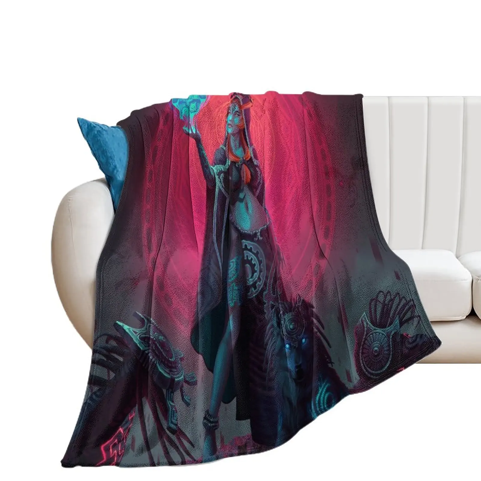 Fusing Shadow Into Light Throw Blanket Comforter Vintage halloween for sofa Blankets