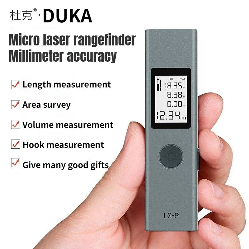 DUKA ATuMan LS-P Laser Rangefinder 40m Measurement Tools Portable Rechargeable Digital Screen Laser Distance Meter Ruler