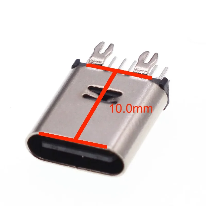 USB 3.1 Connector Type C 14PIN Female Socket Vertical Harpoon Foot 3A High Current Fast Charging For Electric Toys, Small Fans