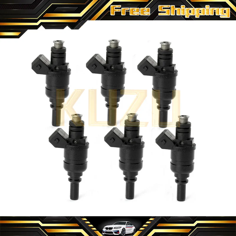 6X Fuel Injector Nozzle For BMW E46 E39 X3 Z3 Z4 323i 328Ci 528i 323Ci 525i 320i 325xi 3 5 Series 2.5L 2.8L 1427240 13537546244