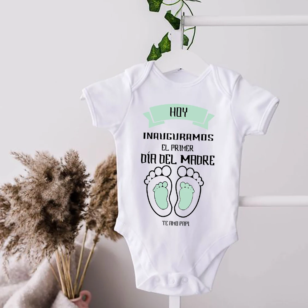 

Today We Inaugurate The First Mothers Day Baby Jumpsuit I Love You Mommy Newborn Clothes Mother Day Infant Outfit Toddler Romper