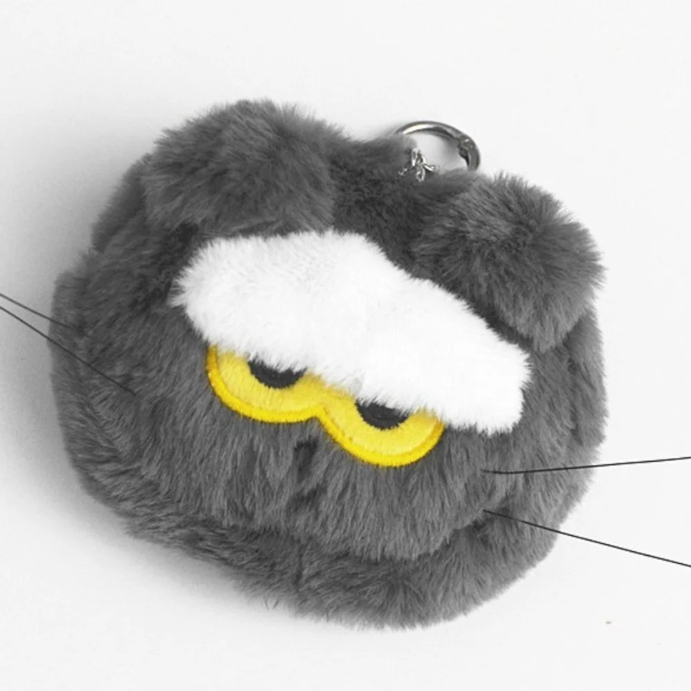 Kpop Idol g-dragon ZOA porte-monnaie en peluche porte-monnaie dessin animé mignon chat gris portefeuille