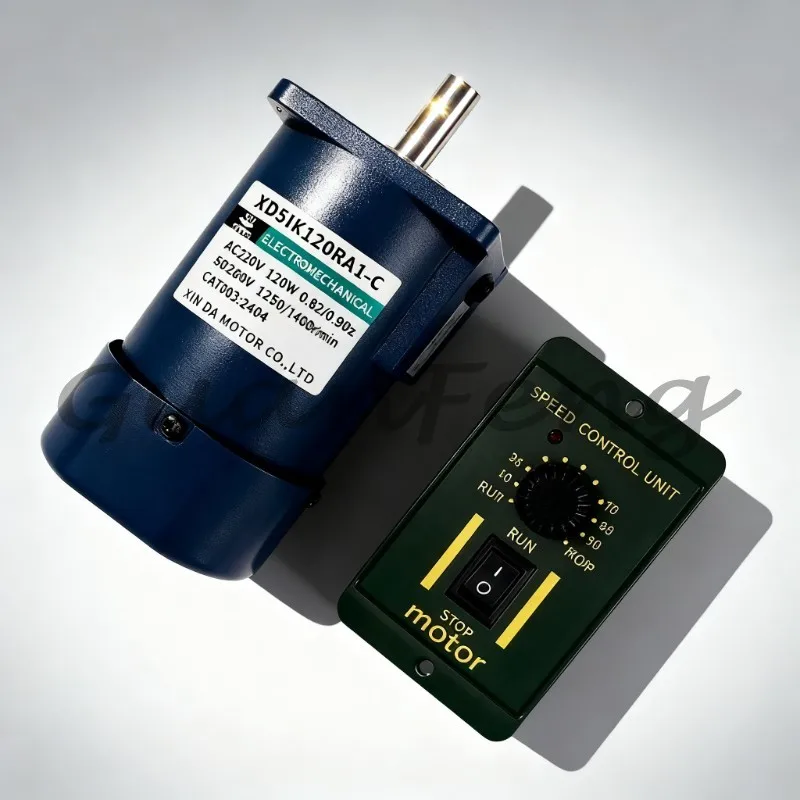 Professional 120W 220V AC High-speed Reversible Optical Axis Motor, Speed-controlled Front and Rear Motors (1400/2800RPM)