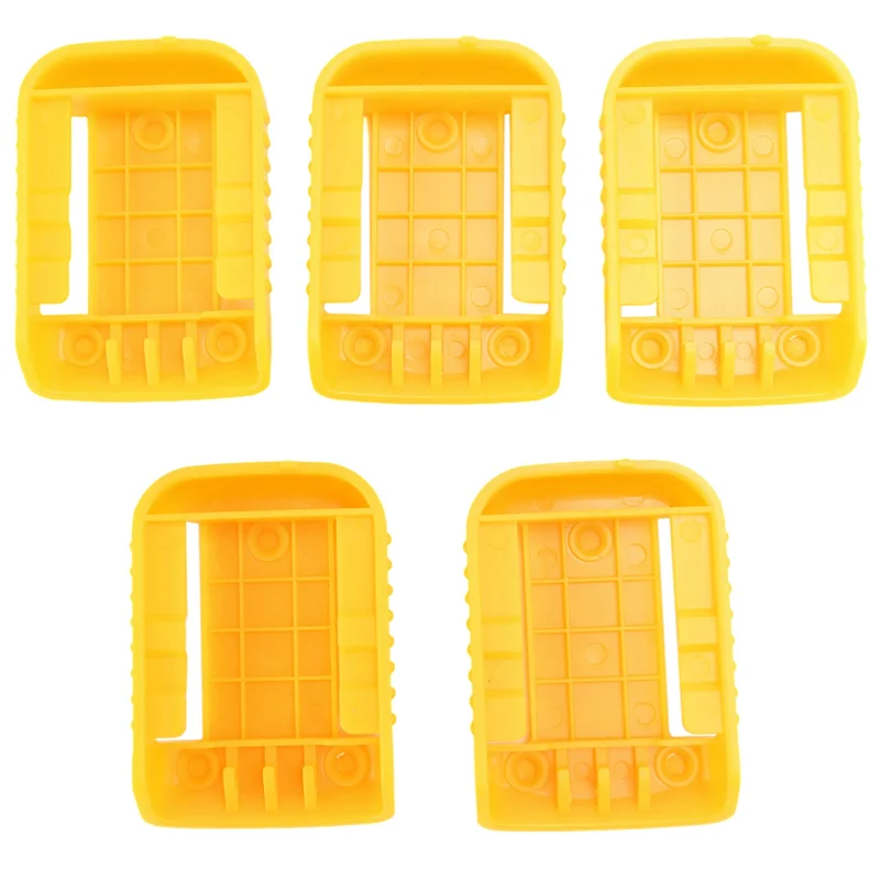 

5 Packs Battery Holder Dock Mounts for DeWalt 20V 60V Battery, Wall Panel Shelf Belt Clip Storage Organizer Protector