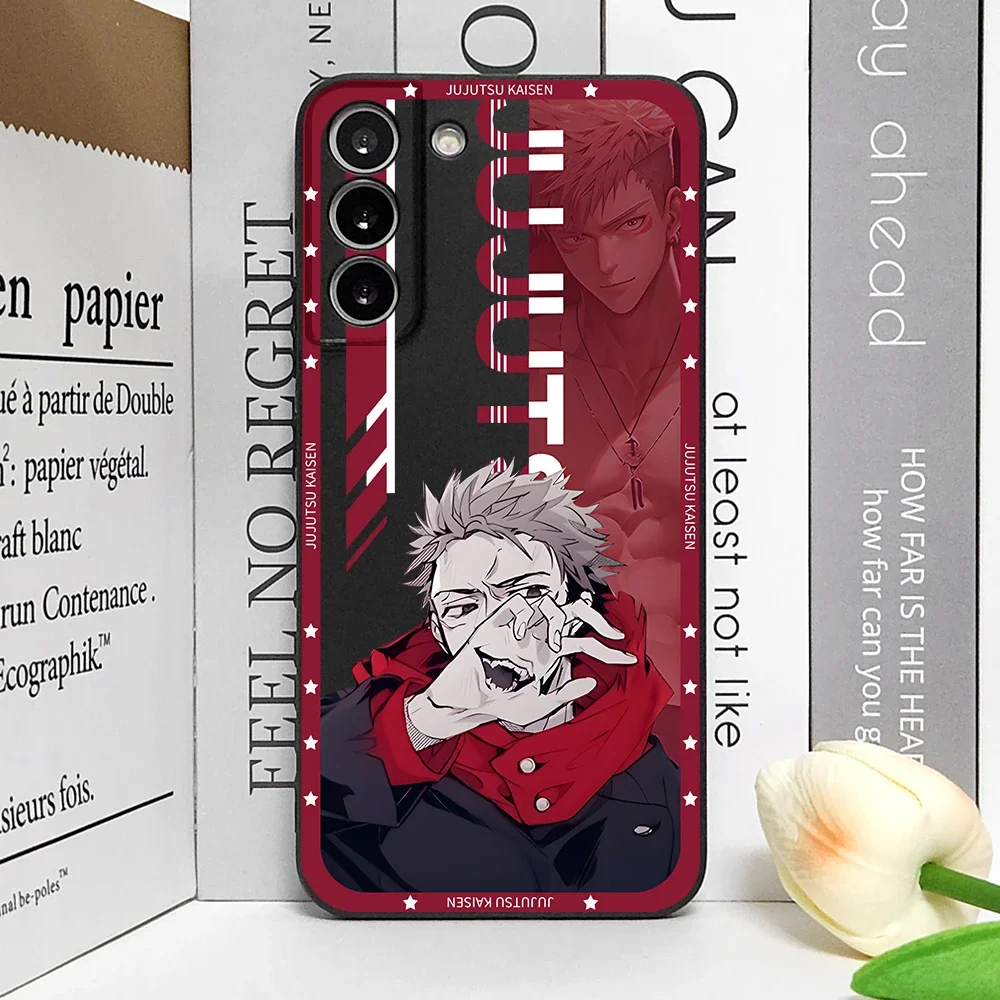 Anime Jujutsu Kaisen Gojo Satoru Phone Case for Samsung Galaxy S20 Plus S21 FE S22 S23 S24 Ultra Shockproof Silicone Soft Covers