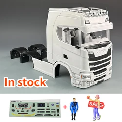 770S Cab 1/14 Tamiya RC Cab Opening Doors with Cab Interior Shell Remote Control Trailer Dump Truck Shell Accessories