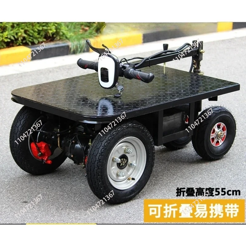 

Electric flatbed truck, transport vehicle, construction site decoration, folding electric scooter, cargo hauling