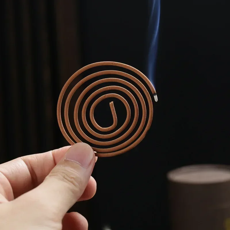 Natural 120 Rings Sandalwood Incense Coil Indoor Household Wormwood Mosquito Repellent Jasmine Toilet Deodorization Incense Coil