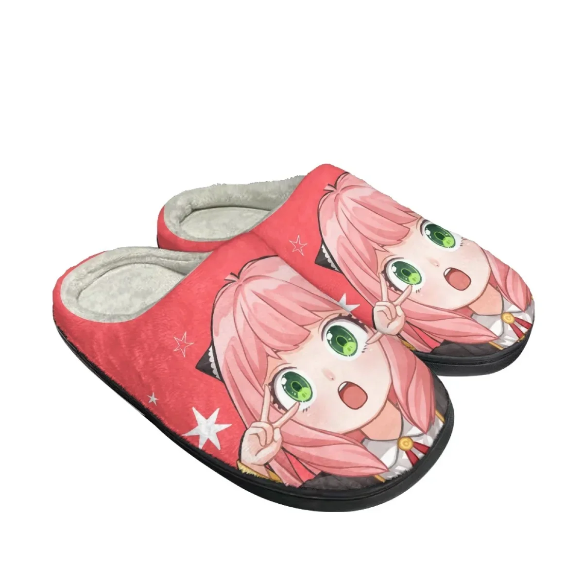 Spy x Family Cotton Slippers for Women Fashion Indoor Slippers Cartoon Female Winter Bedroom Warm Cozy Home Shoes Dropshipping