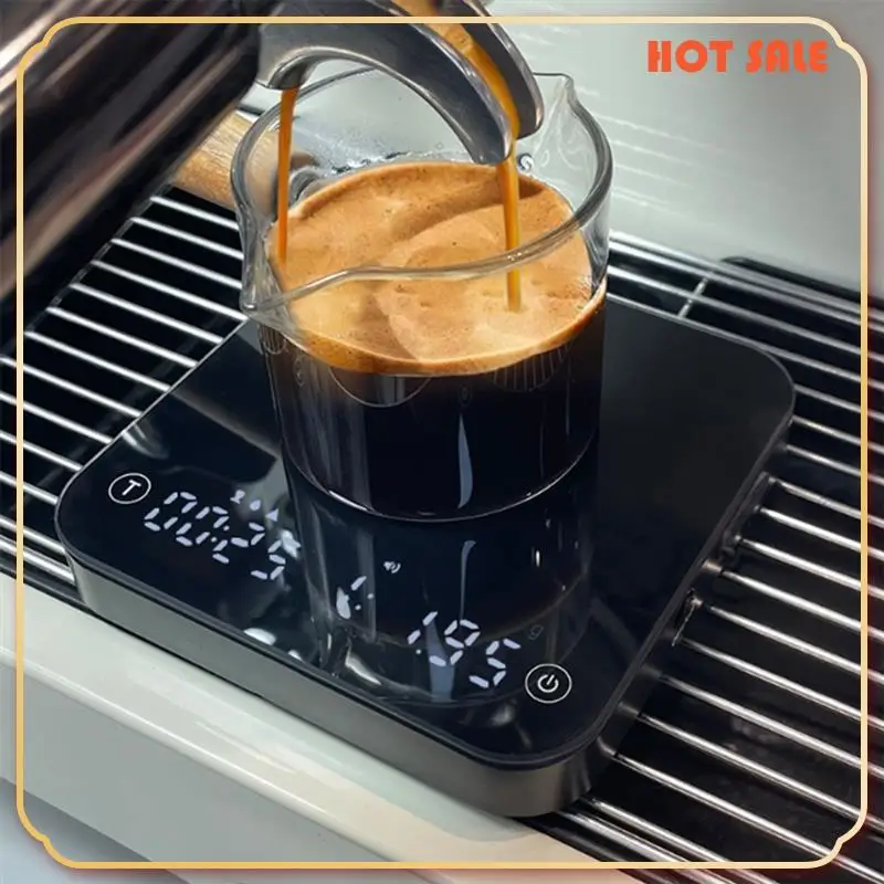 ABFA Coffee Scale , 0.1G Precise Graduation, Portable Pocket Scale Multi-Function Timing Kitchen Scale