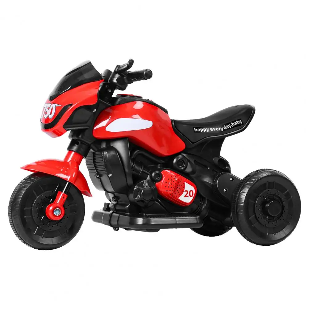 Kids Electric Tricycle, Kids Motorcycle Ride-on Car Toy, 3-Wheel Battery Powered Motorbike for Kids 1-6 Years Old, Forward Rever