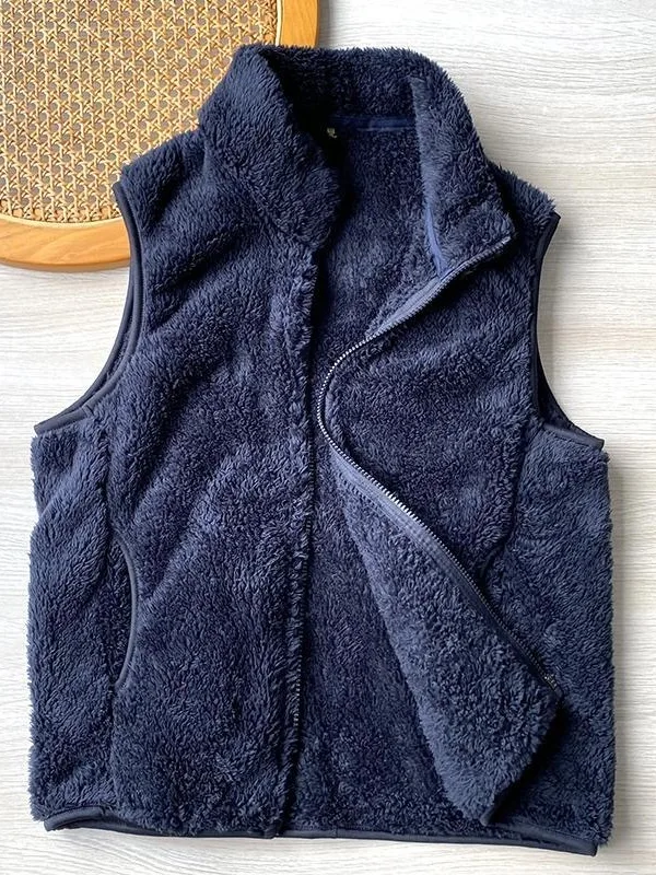 

Мужской жилет Coralline Fce в японском ретро-стиле, осенне-зимний, с воротником-стойкой, утепленный флисом, с теплыми накладками на плечи, повседневная верхняя одежда