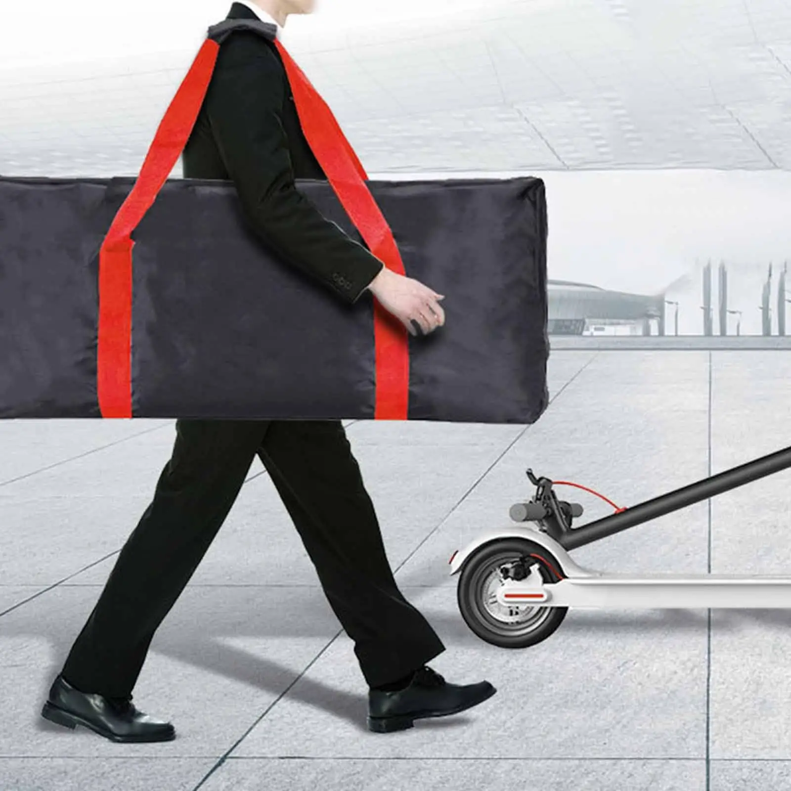 

Многофункциональная складная сумка для хранения, сверхпрочная, для путешествий, поездок на работу, активного отдыха, портативная сумка для электросамоката