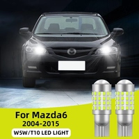 2PCS For Mazda 6 2004-2015 Car Led Bulb T10 W5W width lights side marker position Signal Lamp 12V 24V Clearance Lights White