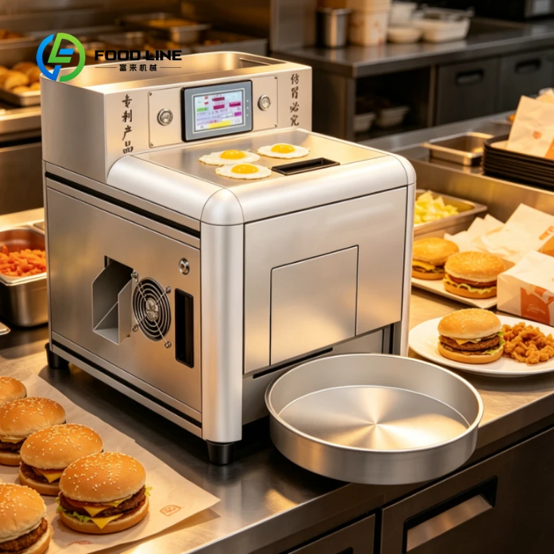 Customized Fully Automatic Commercial Egg Frying Machine for Efficient Cooking Equipment High Quality Omelette Maker