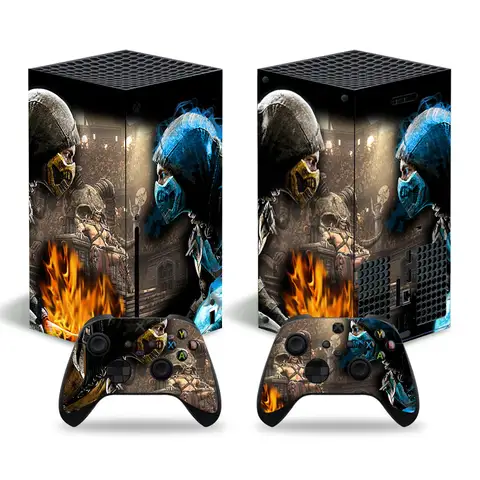 Voor X-Box Serie X Console En 2 Controllers Skin Sticker Duel Game Beschermende Vinyl Wrap Cover Full Set